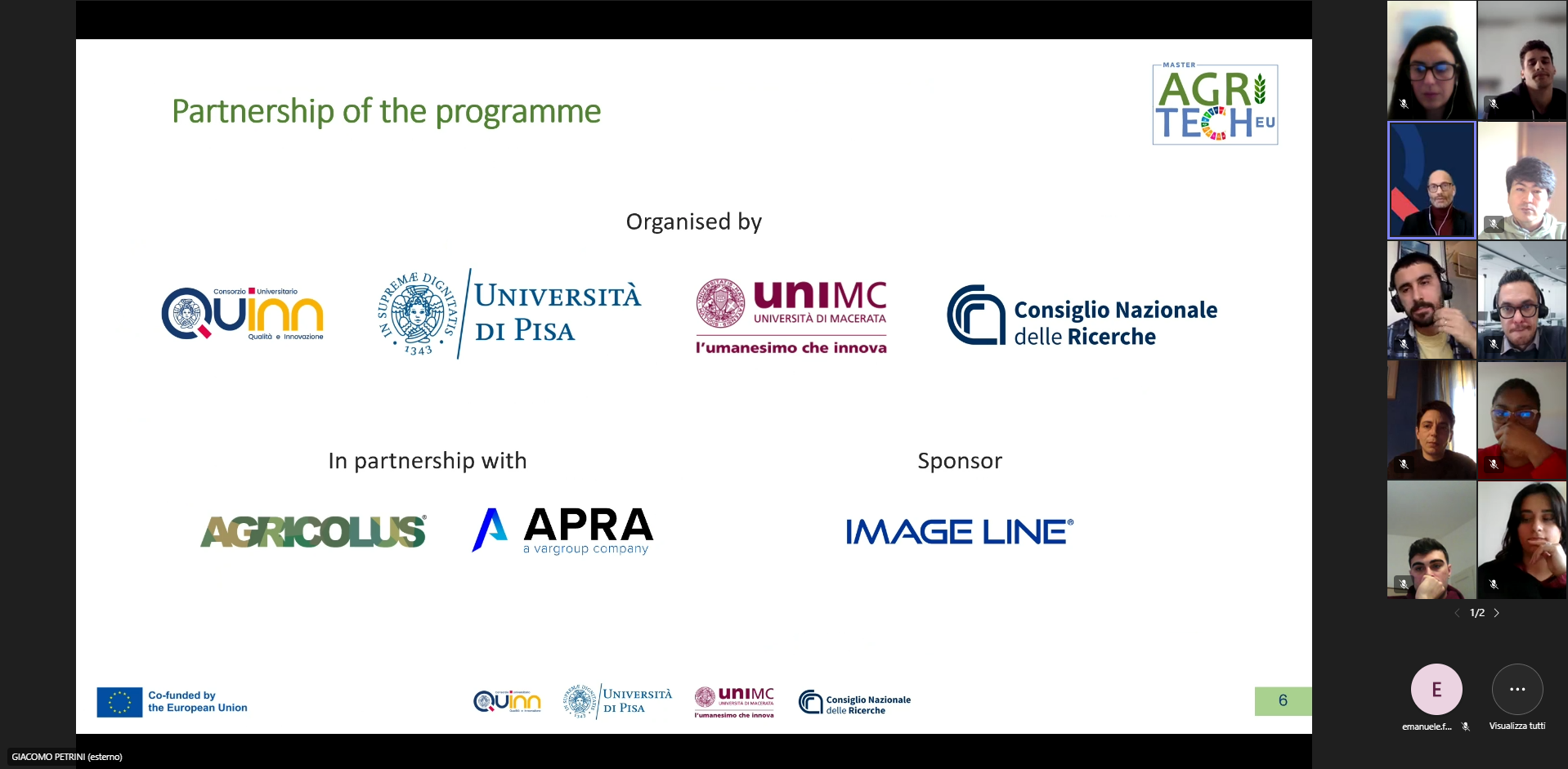 Partnership of the programme